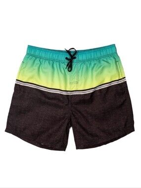 Burnside Men's XL Lime And Black Swim Trunks - New
